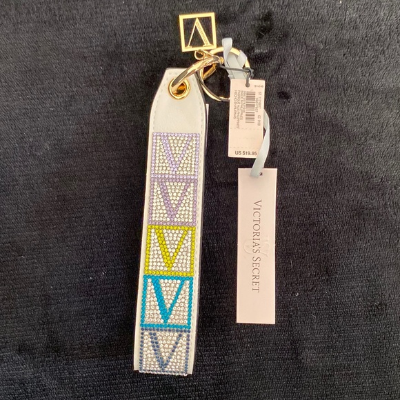 VICTORIA SECRET RHINESTONE WRISTLET KEYCHAIN - Picture 2 of 2